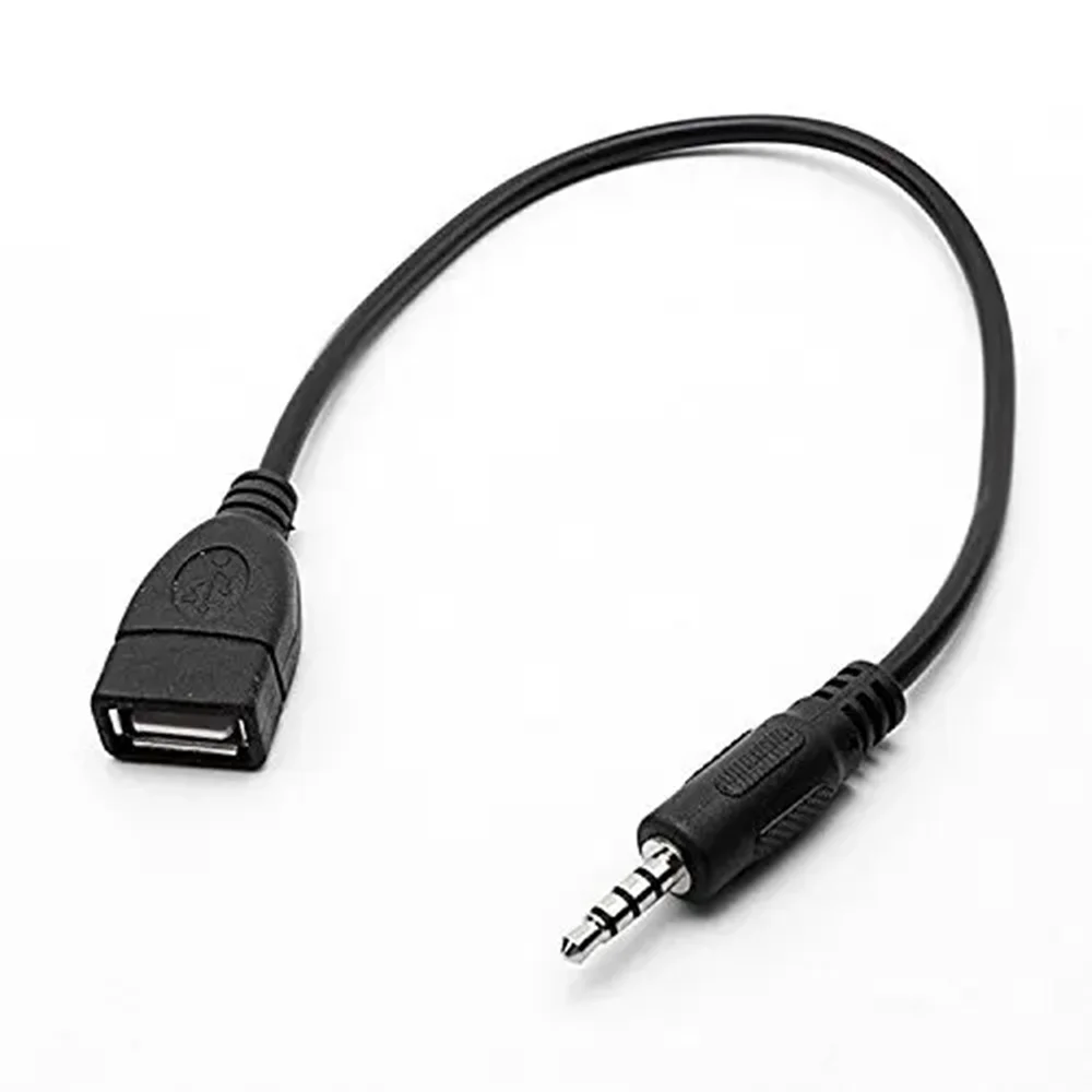 USB Гнездо на AUX 3,5 мм Штекер Штекер Аудио Данные Зарядка Кабель
