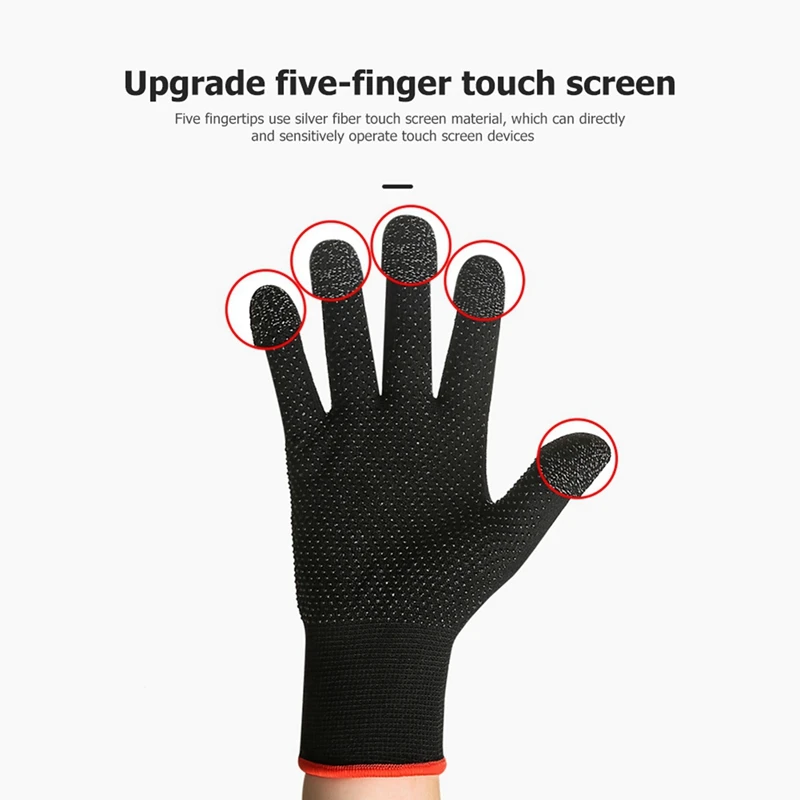 10 шт. Игровые перчатки для PUBG Защита от пота Не чувствительные к царапинам Пресс-экран Игровые перчатки для пальцев и большого пальца 4