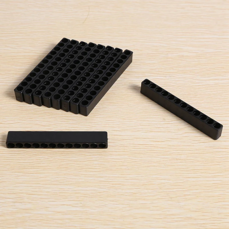 50 шт. 12-отвертка с 12 отверстиями держатель бит коробка блок черный для шестиугольной ручки 6,35 мм 1