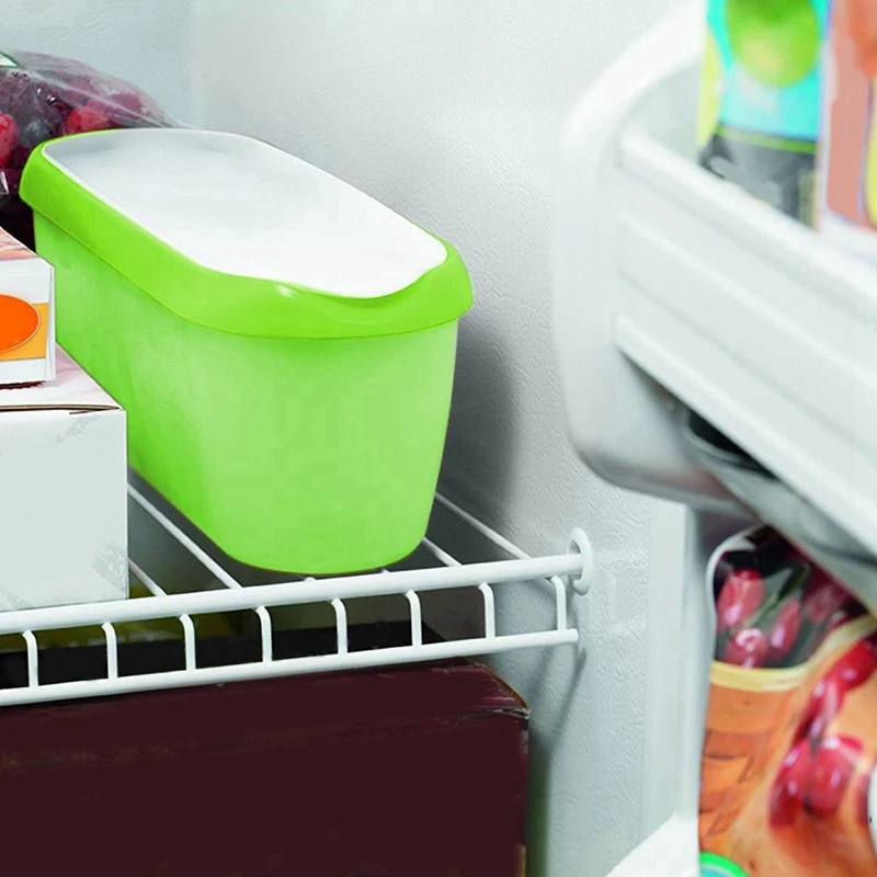 2X Контейнеры для мороженого для многоразового хранения в морозильной камере (зеленый) 1