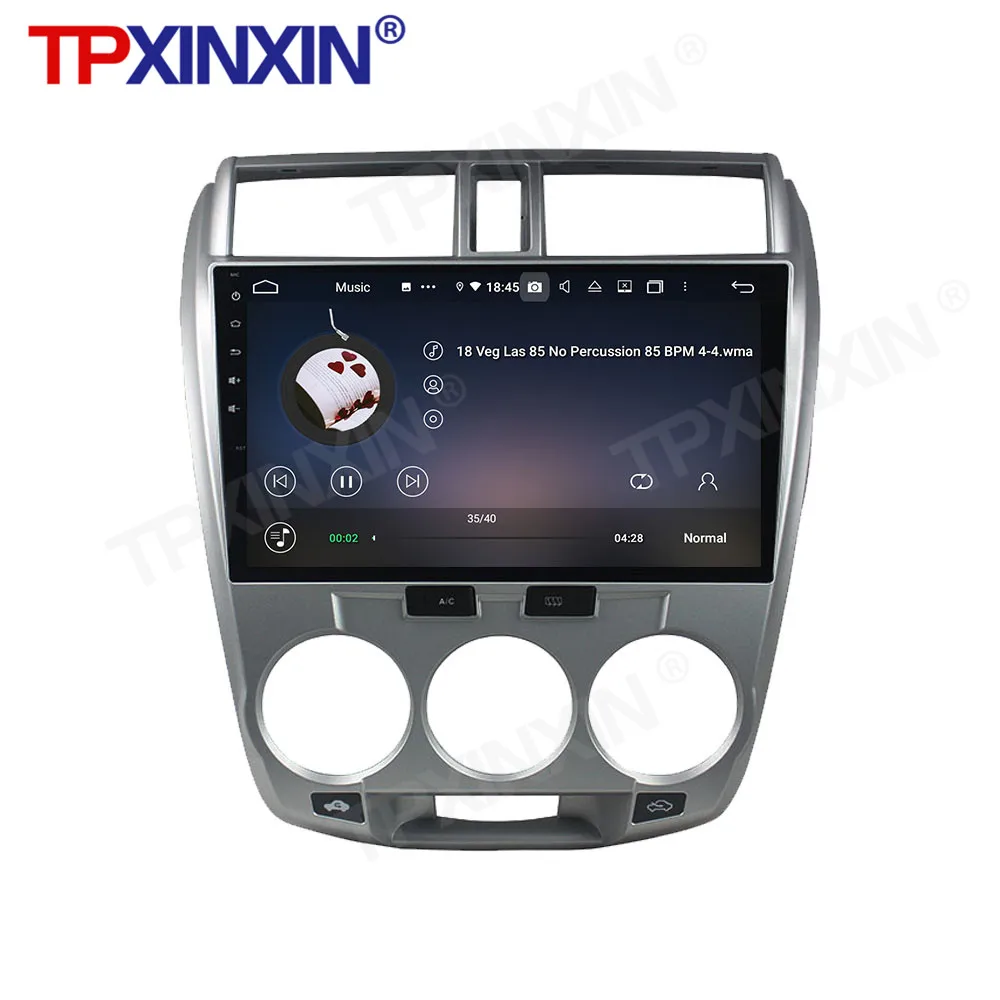Для Honda City 2006 - 2013 Серебристый Android Авто Радио 2 Din Авторадио Стерео Приемник GPS Навигатор Мультимедийный плеер Головное устройство 1