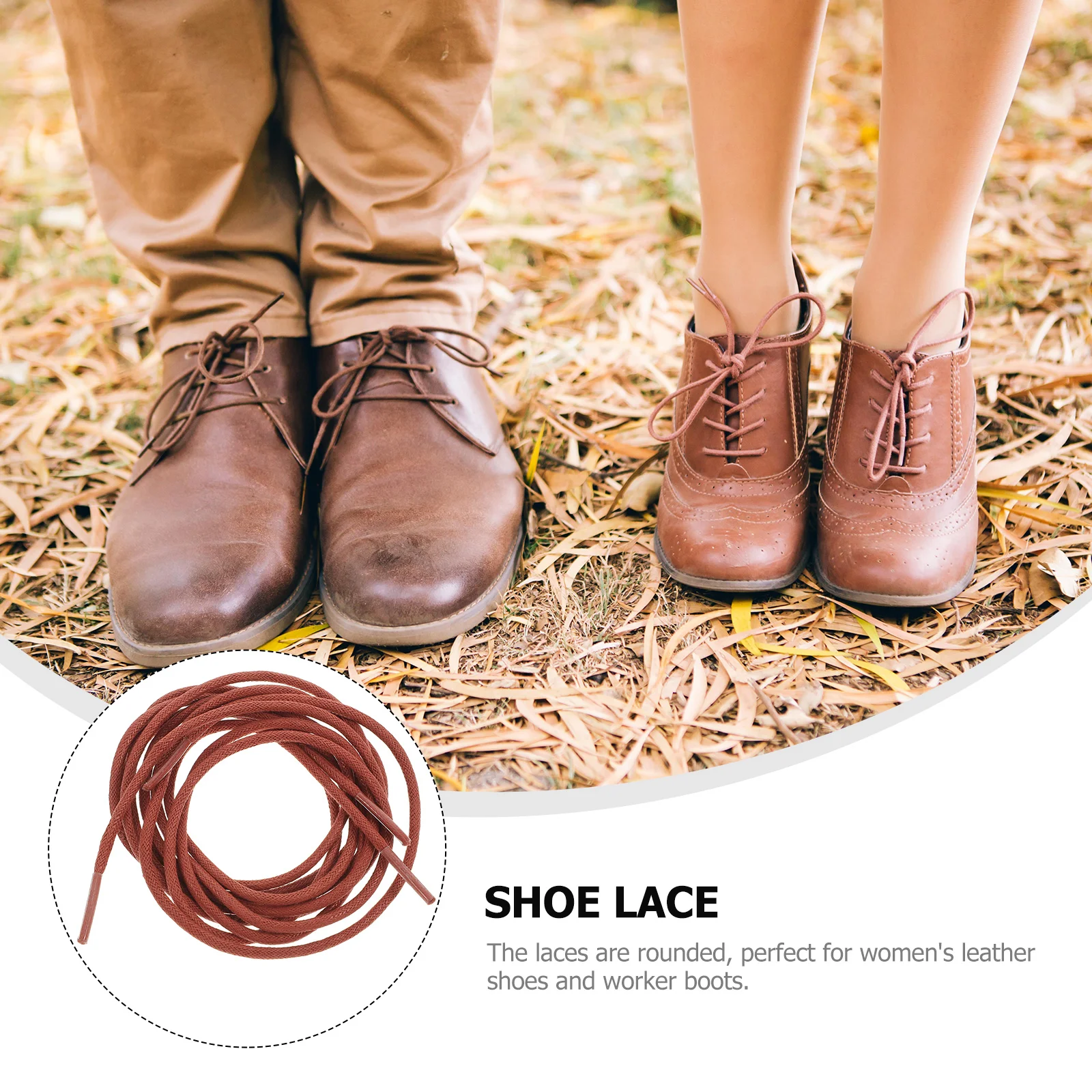 1 пара Обувь Кружевное платье Шнурки для обуви Круглые шнурки для обуви Формальный ботинок Шнурки 5