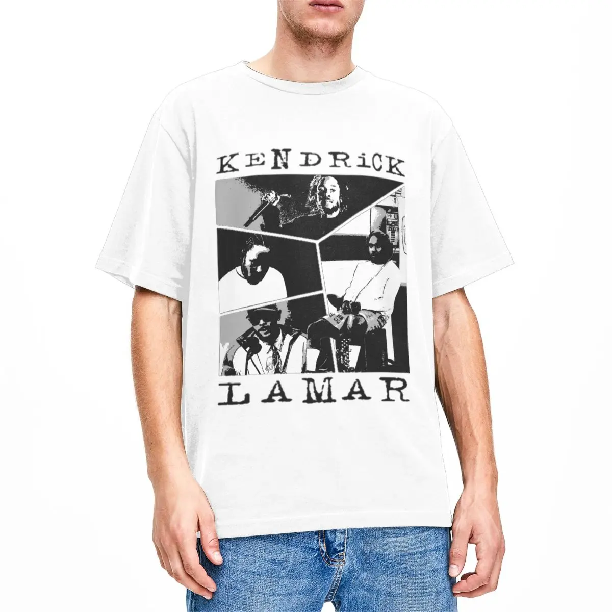 Юмор Кендрик Ламар Хип-хоп футболка для мужчин и женщин Круглый вырез Хлопок Футболки с коротким рукавом Летняя одежда 0