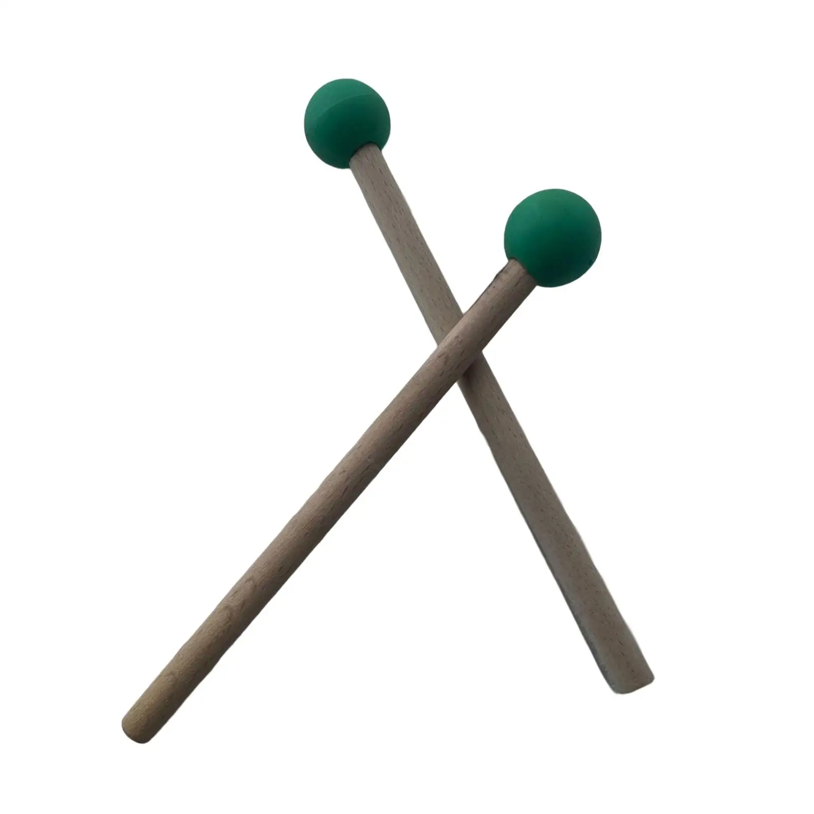 2x Перкуссионные ксилофонные колокольчики с деревянной ручкой Стальной барабан Молоток для практикующих Гонг Колокольчики из деревянных блоков 2