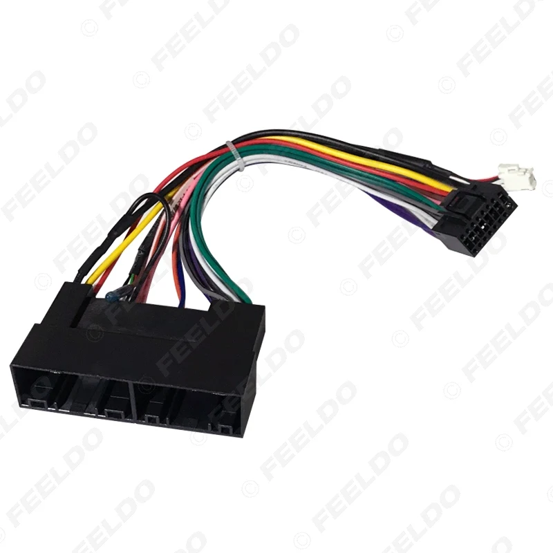 FEELDO Автомагнитола Аудио 16-контактный адаптер жгута проводов для KIA Carens IX35 K2 / K3 / K4 / K5 Power Calbe Wire Plug Harness 4