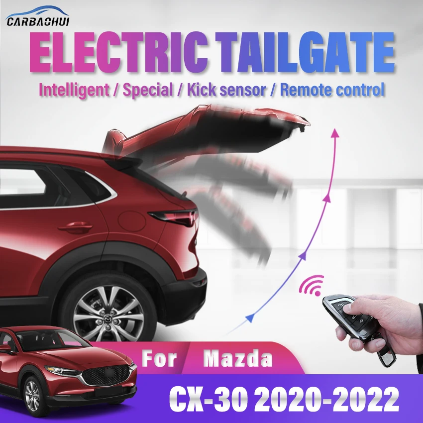  Автомобильная электрическая задняя дверь Smart Electric Trunk Drive Датчик удара Автомобильный аксессуар для Mazda CX-30 CX30 2020-2022, комплект питания задней двери