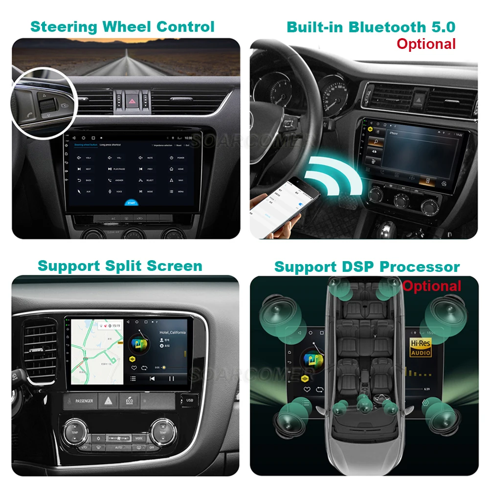 Android 13 Авто Радио Мультимедийный Плеер Для Ford Transit Tourneo Custom 2016 - 2020 DSP IPS Auto Carplay 4G WIFI BT 2 Din DVD 2