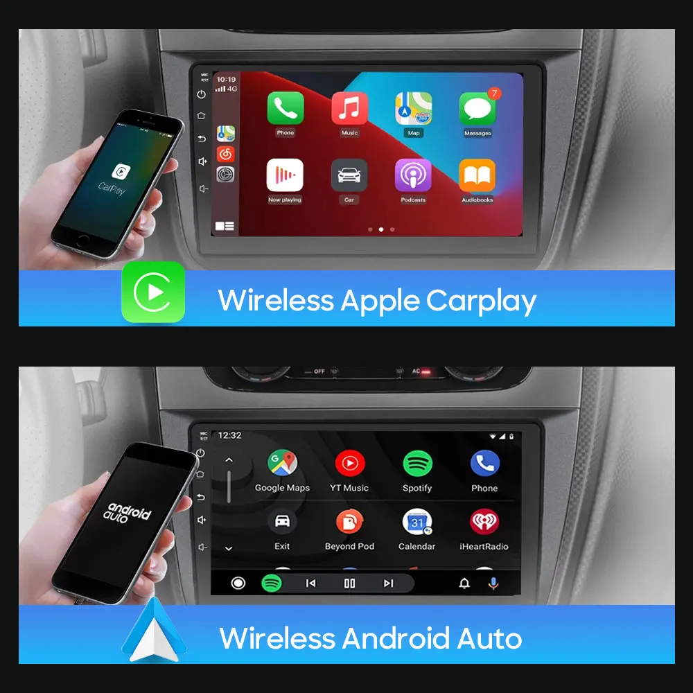 Автомагнитола Мультимедийный видеоплеер для ГАЗ Газель Бизнес 2010 - 2021 Навигация GPS Стерео Беспроводной Carplay Android Auto 3