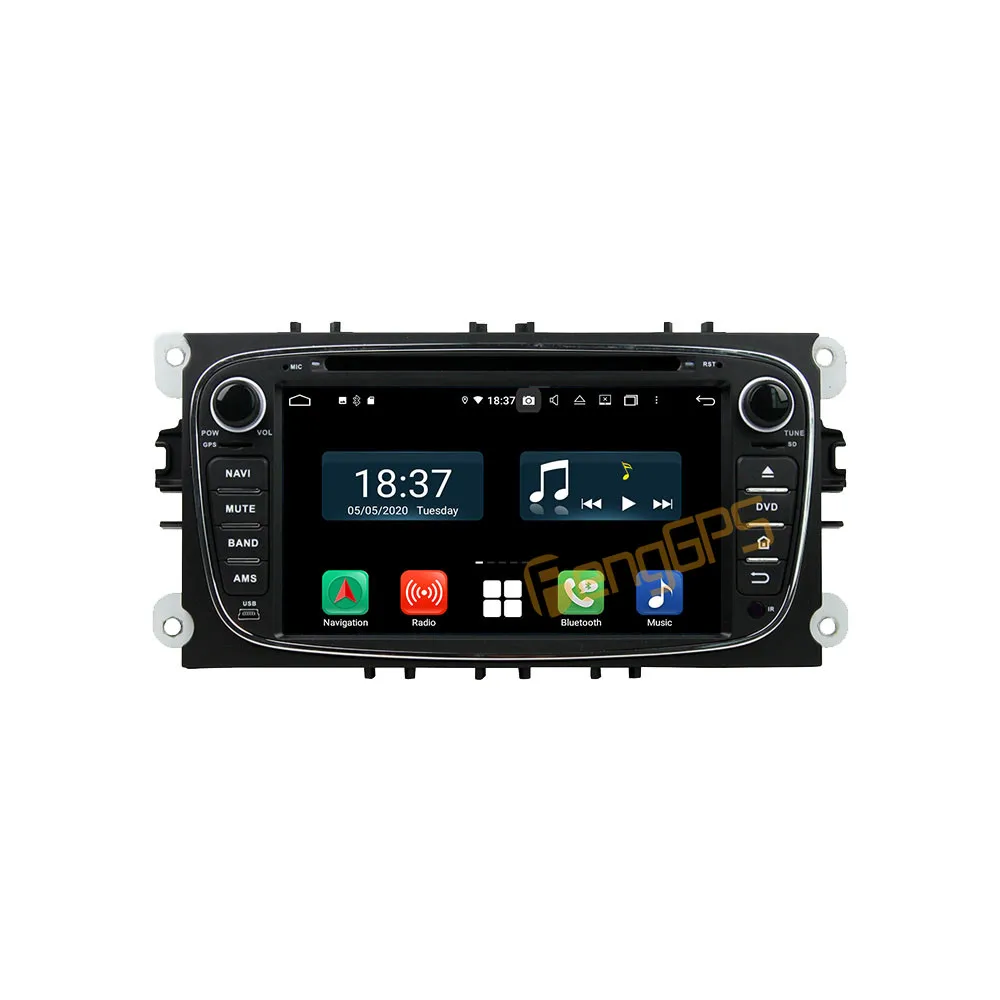 Для Ford Mondeo 2007 - 2010 Черный Android Авто Радио Стерео Мультимедиа DVD Плеер 2 Din Autoradio GPS Navigation PX6 Unit Screen 2