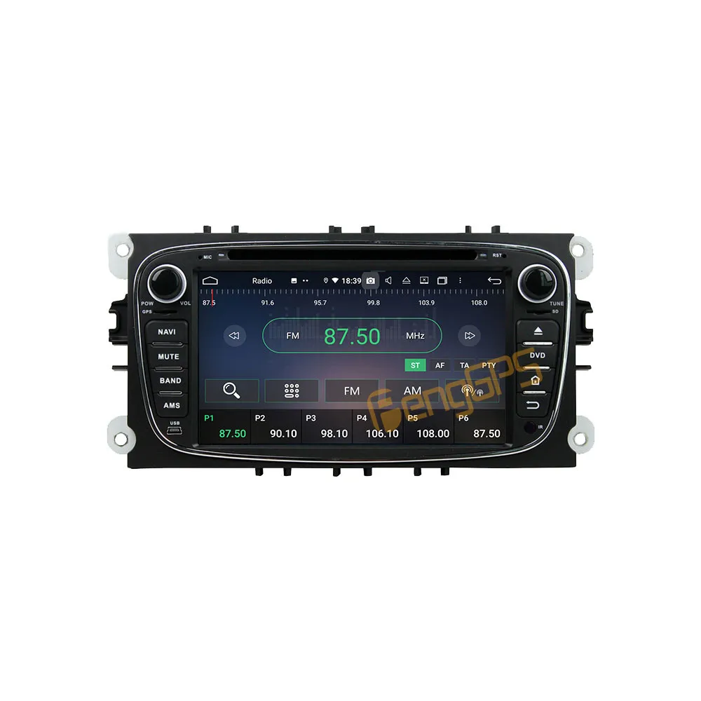 Для Ford Mondeo 2007 - 2010 Черный Android Авто Радио Стерео Мультимедиа DVD Плеер 2 Din Autoradio GPS Navigation PX6 Unit Screen 5