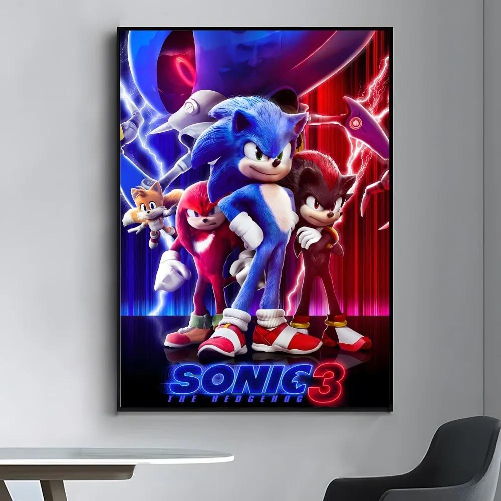Supersonic-S-Sonic-Game Плакат Ретро Крафт-бумага Винтажная комната Домашний бар Кафе Декор Эстетическое искусство Настенная живопись 1