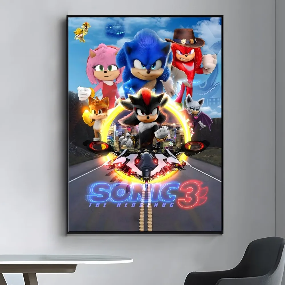 Supersonic-S-Sonic-Game Плакат Ретро Крафт-бумага Винтажная комната Домашний бар Кафе Декор Эстетическое искусство Настенная живопись 4