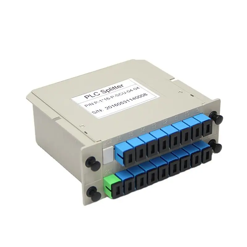 5 шт. Высококачественный SC UPC 1X16 PLC тип кассеты волоконно-оптический разветвитель FTTH Оптический ответвитель Вставка оптического разветвителя