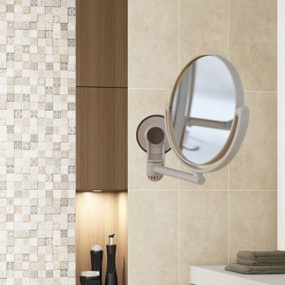 Аксессуары для ванны высокой четкости Вакуумное всасывание Круглые зеркала для бритья Зеркала для ванны Туалетное зеркало Принадлежности для макияжа 1