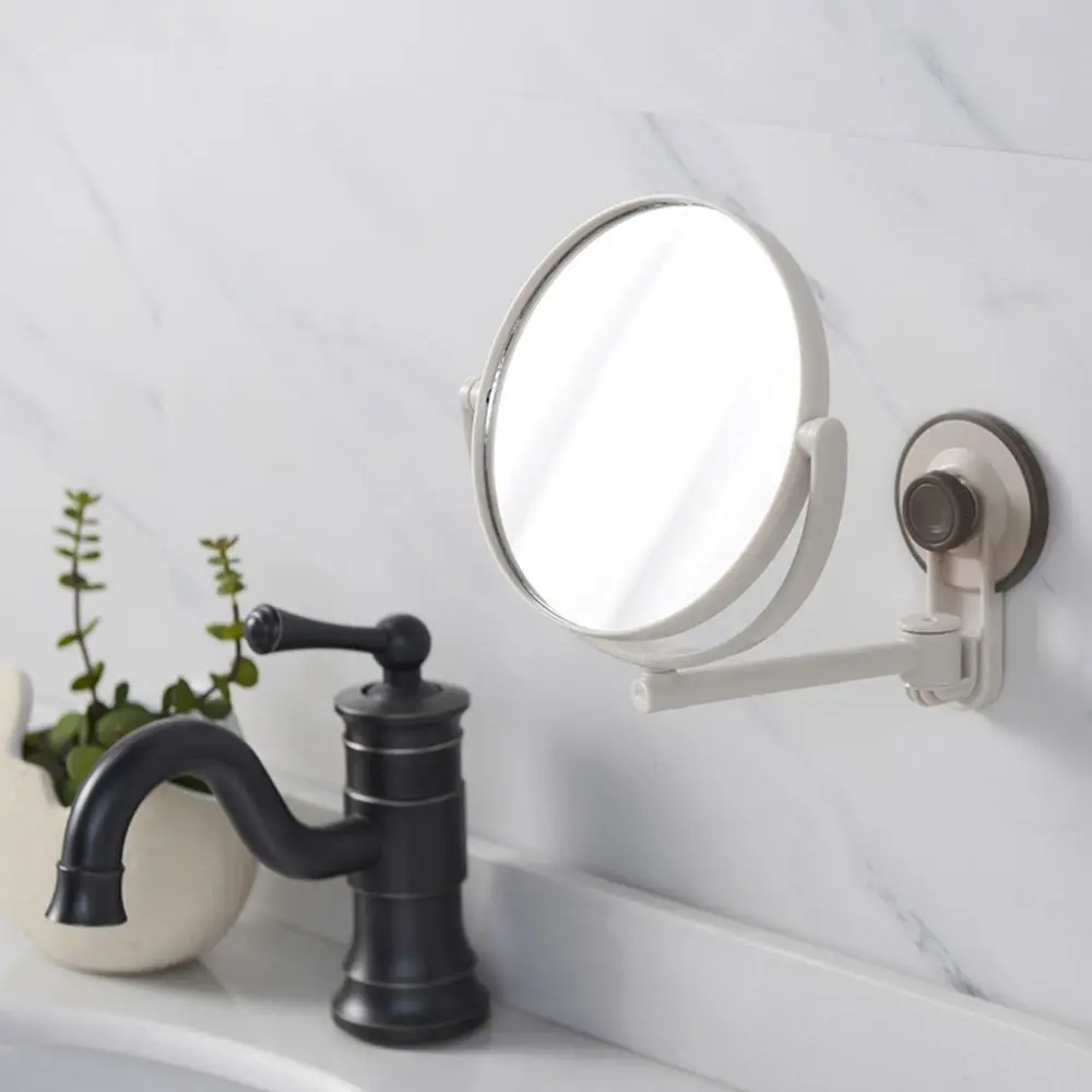 Аксессуары для ванны высокой четкости Вакуумное всасывание Круглые зеркала для бритья Зеркала для ванны Туалетное зеркало Принадлежности для макияжа 4