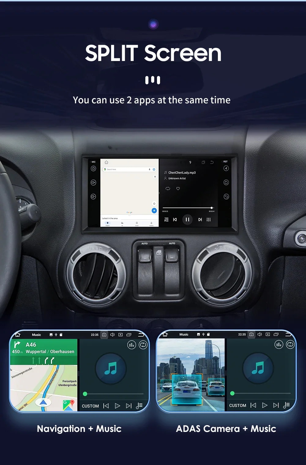 Android Автомагнитола для JEEP Grand Cherokee Dodge Compass Wrangler JOURNEY Chrysler Авто Стерео GPS Мультимедийный видеоплеер Экран 4