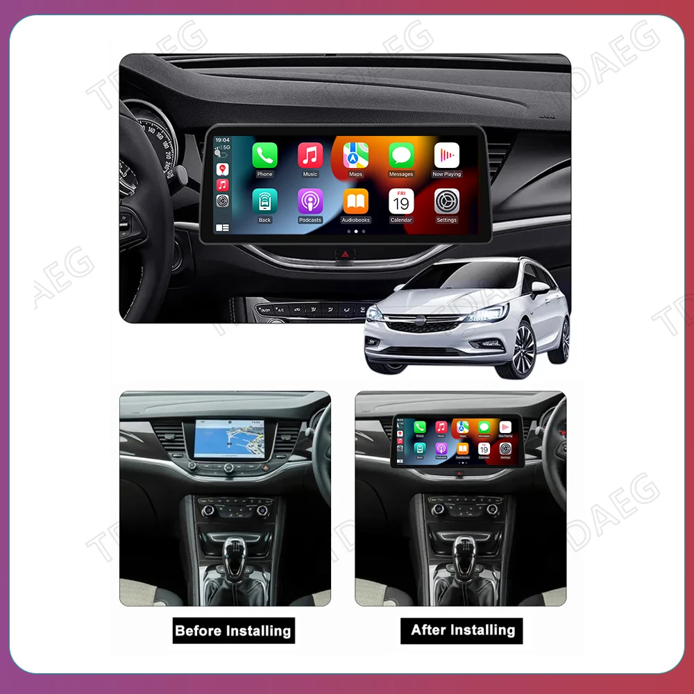 12,3 дюйма 1920 * 720 Автомагнитола Android 13 Все в одном GPS-навигация для Opel Astra K 2015 - 2019 Авто Аудио Мультимедиа Видео Плеер 5