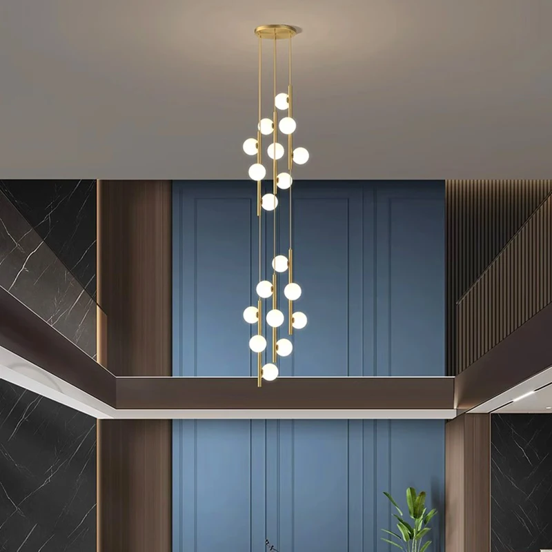 Современный домашний декор светодиодные светильники подвесные светильники для лестницы люстры для гостиной подвесной светильник внутреннее освещение 1