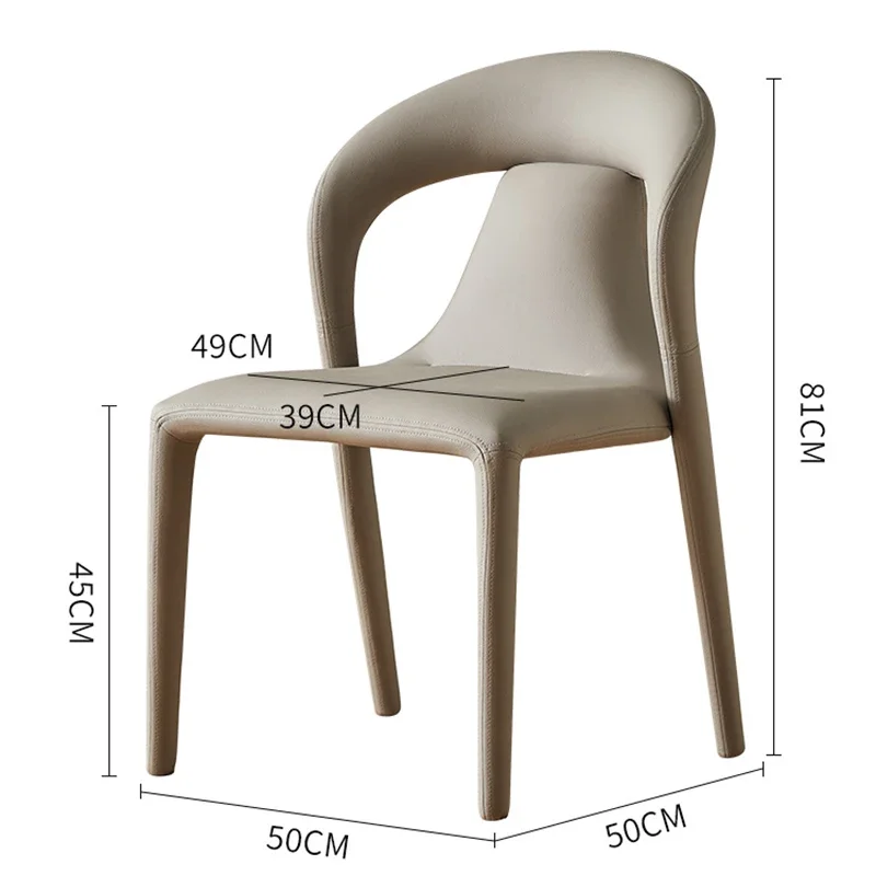 Удобные современные обеденные стулья Роскошные скандинавские офисные стулья для гостиной Дизайнерские шезлонги для дома Salle Manger Украшение мебели 4