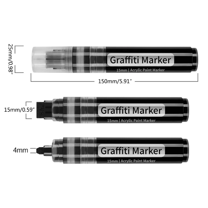 Качественный маркер Краска Пластиковые ручки с плавным течением, 5