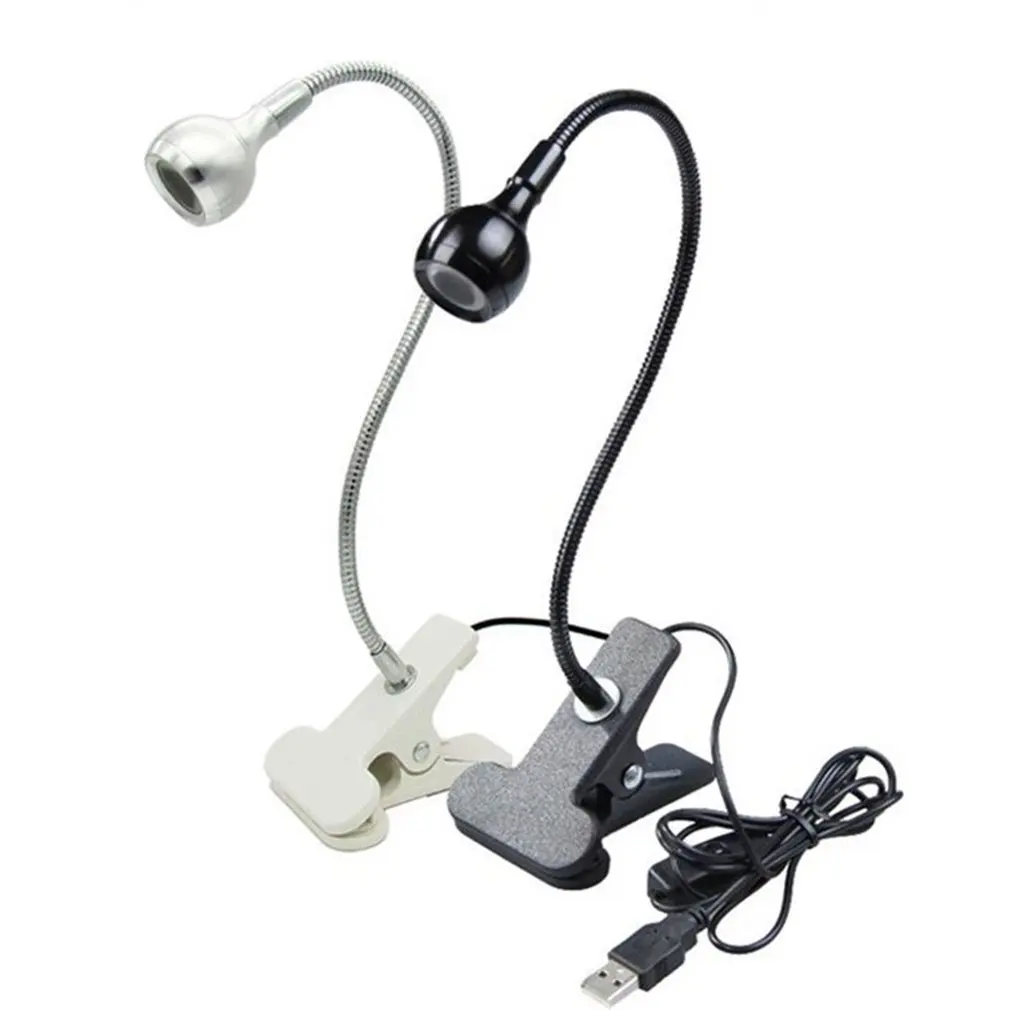 1 ~ 10 шт. Настольная лампа с блоком питания с зажимом-держателем Перезаряжаемая светодиодная настольная лампа USB Гибкая складная книга для чтения для защиты глаз 5