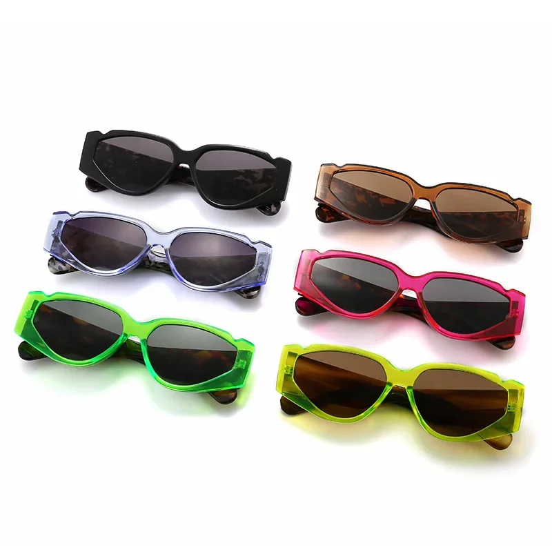 Новый европейский и американский стиль солнцезащитных очков Тренд Солнцезащитные очки с маленькой оправой Ins Мода Индивидуальность Оттенок