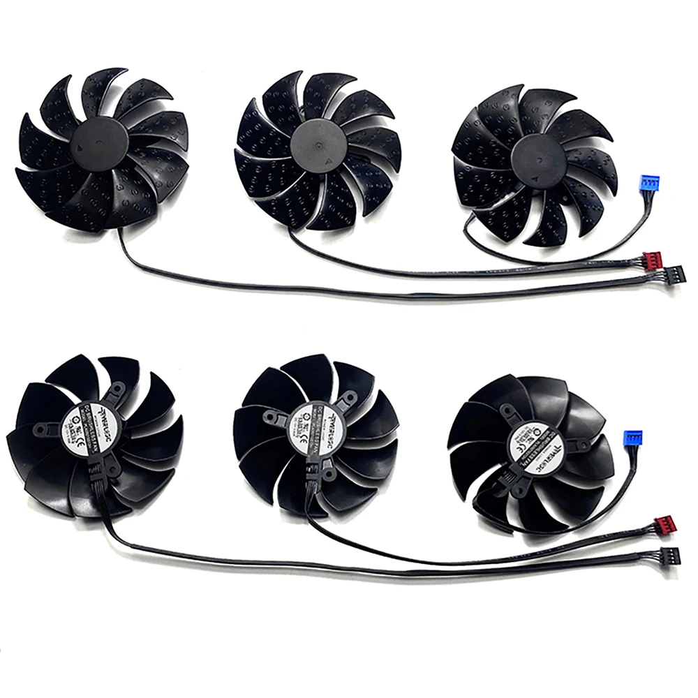 Высококачественные вентиляторы видеокарты Вентилятор охлаждения для EVGA RTX3070 3070ti 3080 3080TI XC3 Видеокарта Аксессуары для рассеивания тепла 1