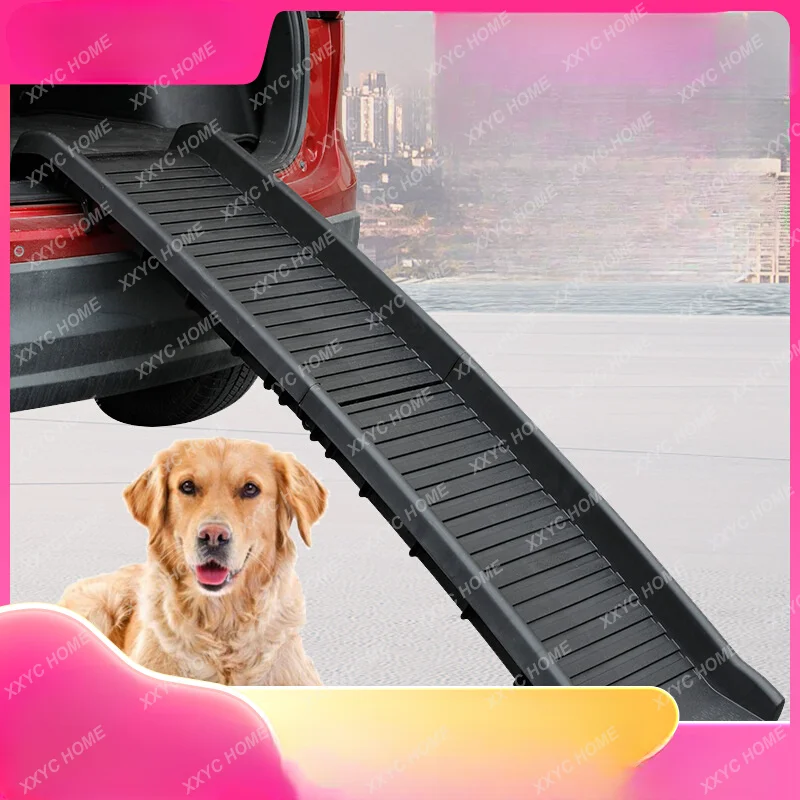Лестница для домашних животных Лестница для скалолазания для собак Большая ступенька для наклона собаки Нескользящая пластиковая складная автомобильная лестница для скалолазания 2