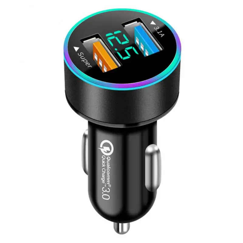 2 / 3 шт. Двойное USB-автомобильное зарядное устройство QC3.0 PD20W Быстрая зарядка для адаптера зарядного устройства для мобильного телефона в автомобиле 3