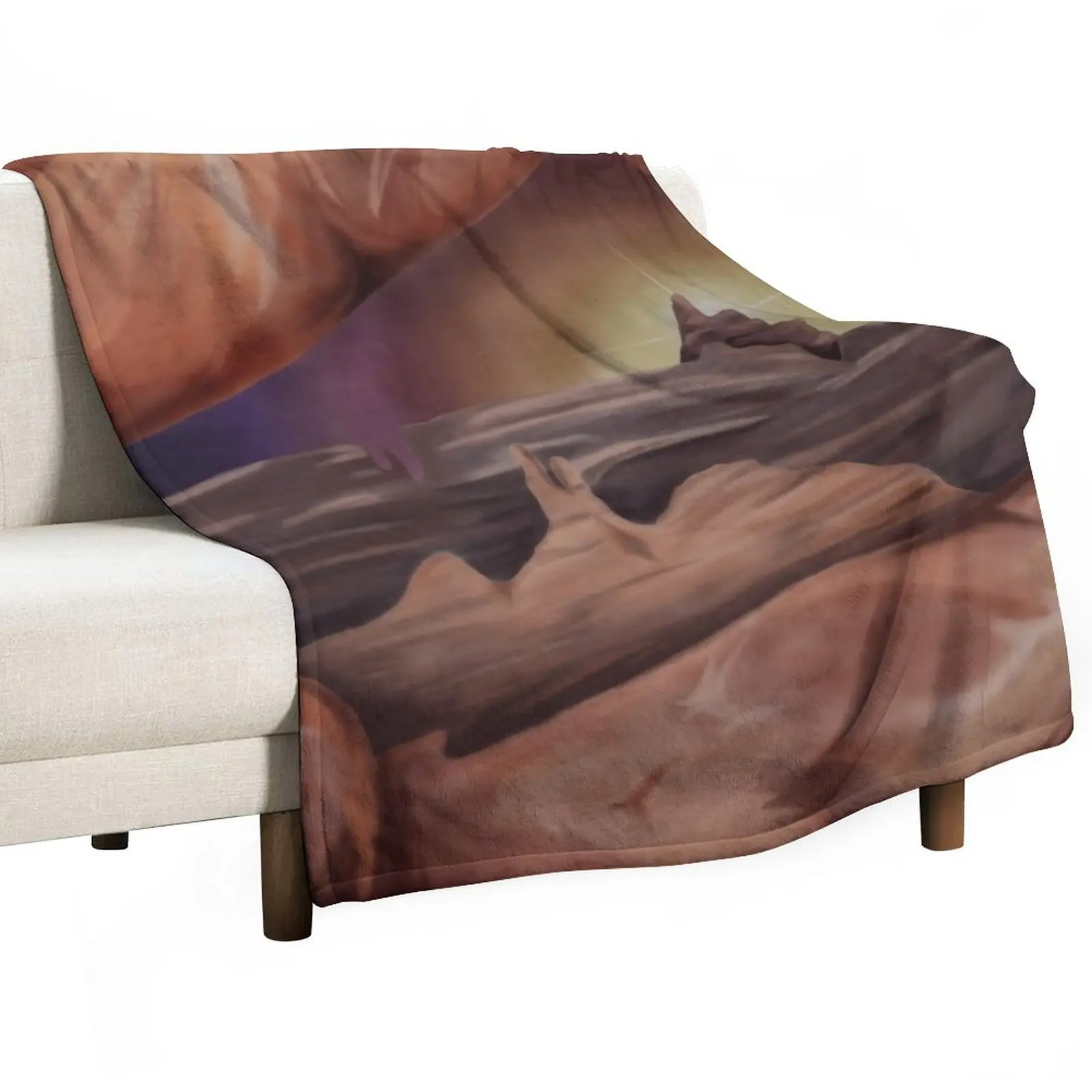 Горы в сумерках Бросок Одеяло Туристическое одеяло Плед