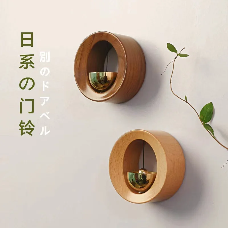 Деревянный металлический дверной звонок в японском стиле, украшение двери, звонок-напоминание ресторана Творчество 1