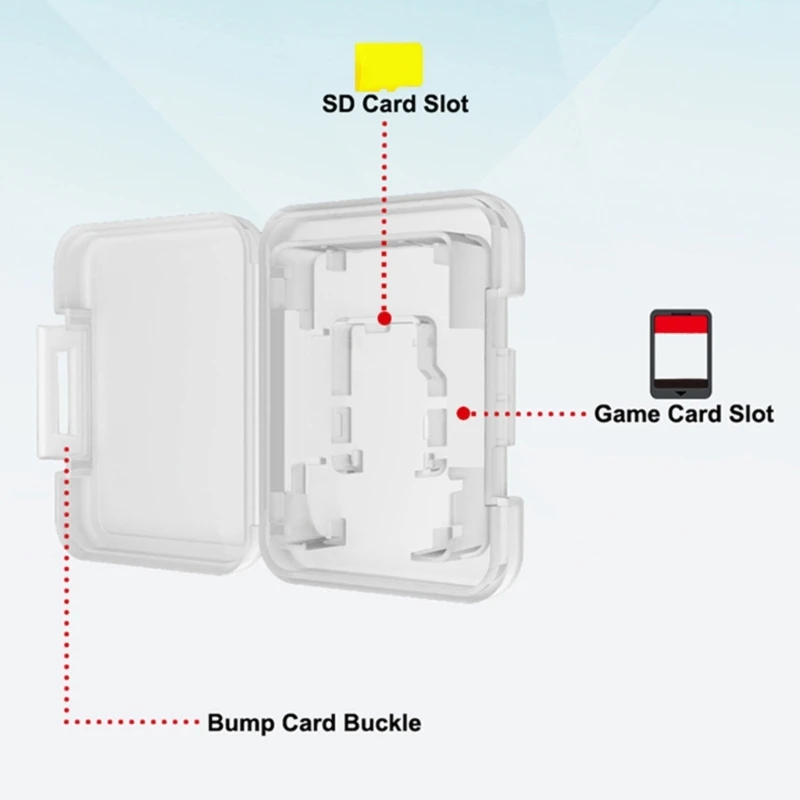 587D Коробка для хранения игровых карт для NS OLED-Lite Слот для картриджа Портативный защитный чехол 3