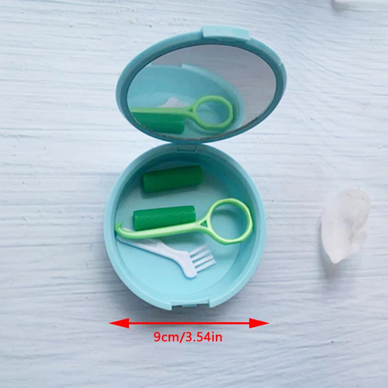Портативная стоматологическая ортодонтическая ретейнерная коробка с зеркальными брекетами, экстрактор, маленькая щетка, шланг для укуса, комбинированный набор, стоматологический уход за полостью рта 5
