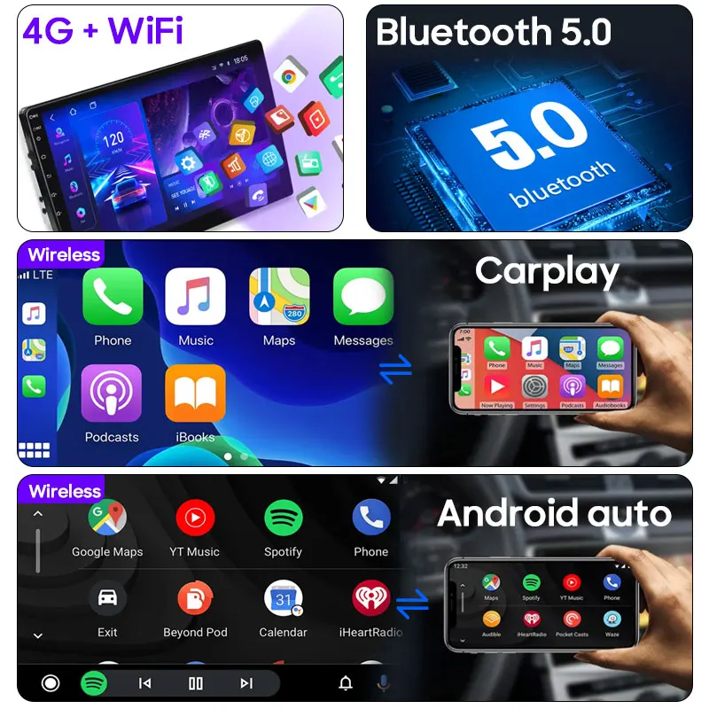 Android Автомобильное головное устройство для Toyota Vios XP150 2013 - 2020 Радио Мультимедийная Навигация GPS BT Carplay Стереоплеер 4G Wi-Fi Камера 2
