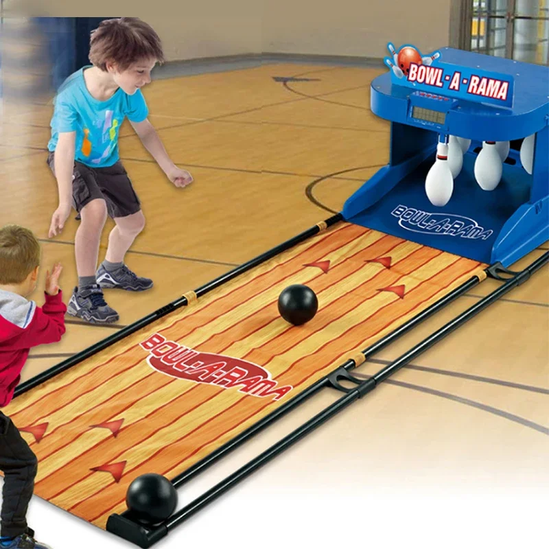 Мини-автомат крытый спортивный детский набор игрушек для боулинга 5
