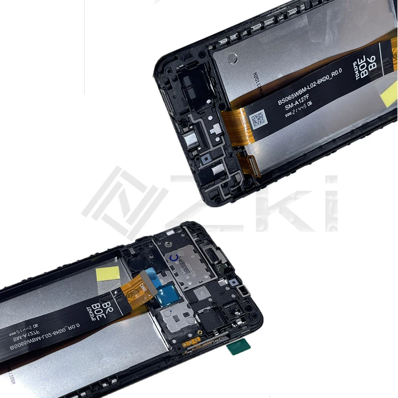Для Samsung Galaxy A12 Nacho A127 ЖК-дисплей 6,5-дюймовый полнопанельный дигитайзер с сенсорным экраном в сборе SM A127F A127u Запасные части 2