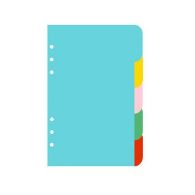  (2 шт./упаковка) Пятилистовые цветные комбинированные разделители для блокнота с вкладными листами RP003