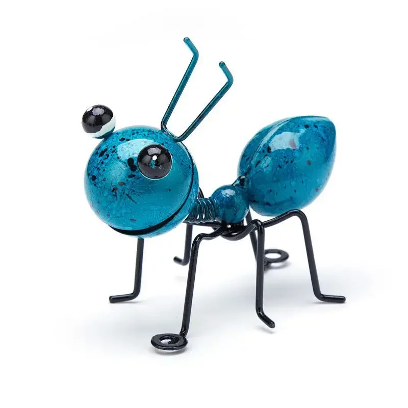 HelloYoung Железные муравьи украшения для дома, аппаратные украшения для насекомых, металлические изделия для кабинета, украшения для дома 2