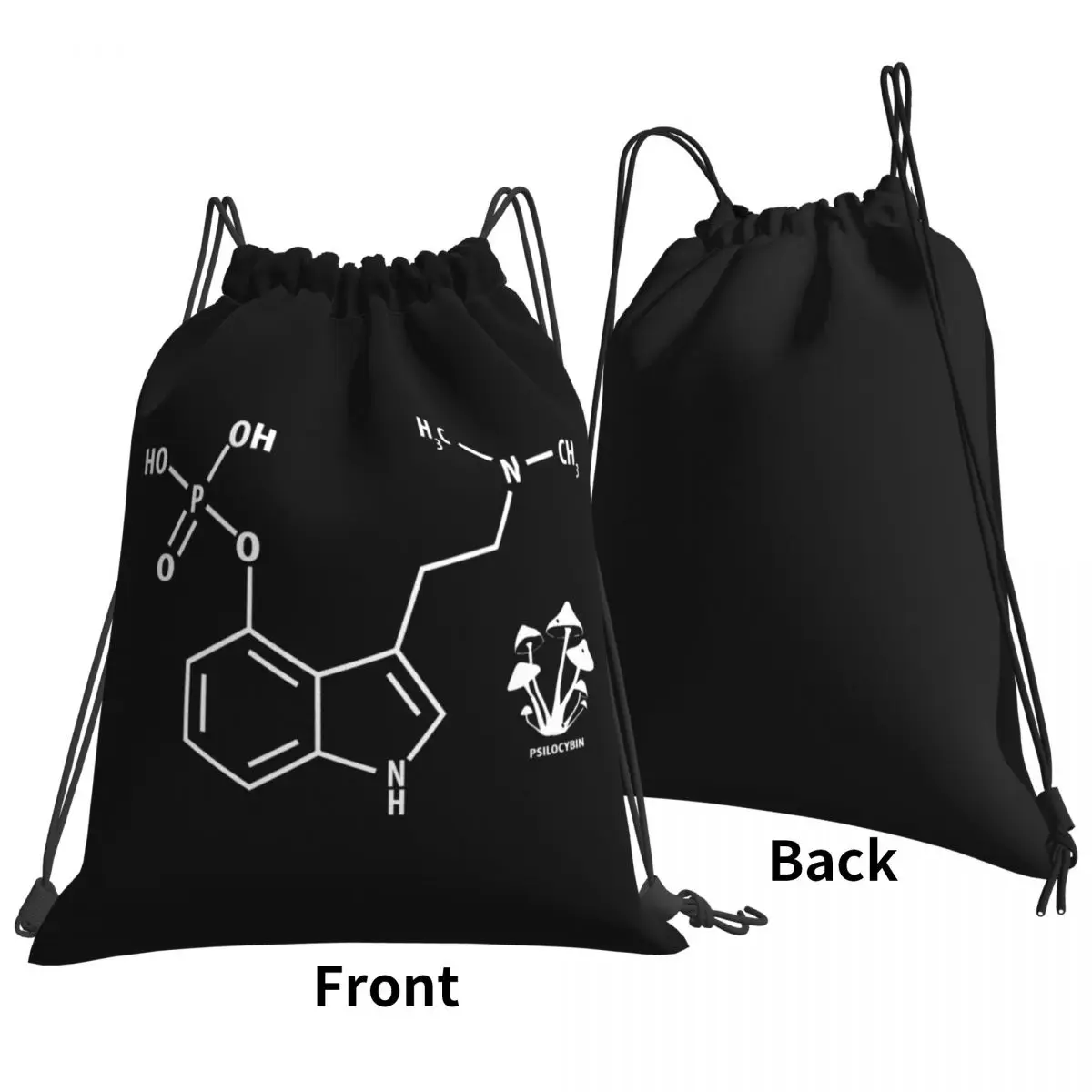 Псилоцибин Химическая формула Волшебные грибы Психоделические сумки на шнурке Спортивная сумка Складная одежда Рюкзаки 1