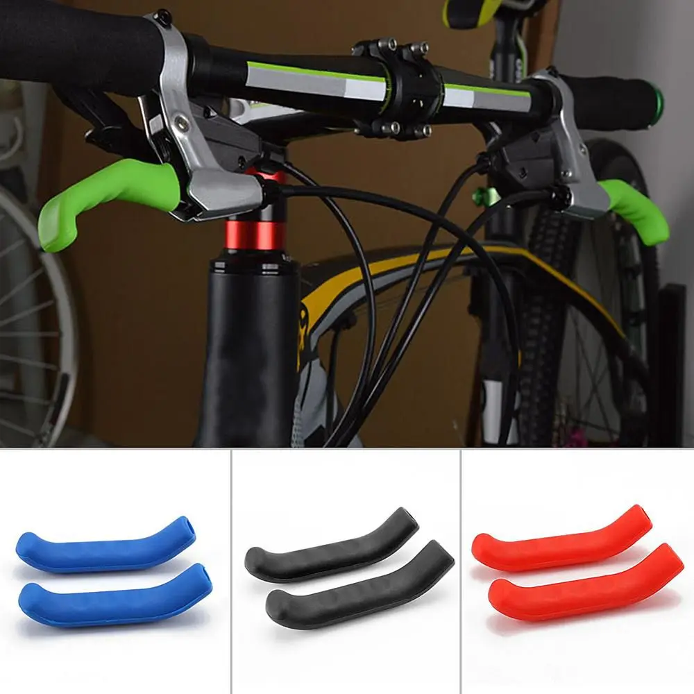 Силиконовые велосипедные рычаги Протекторы Прочные сверхлегкие 9 цветов Защитные чехлы Противоскользящие аксессуары для велосипедов Велосипед