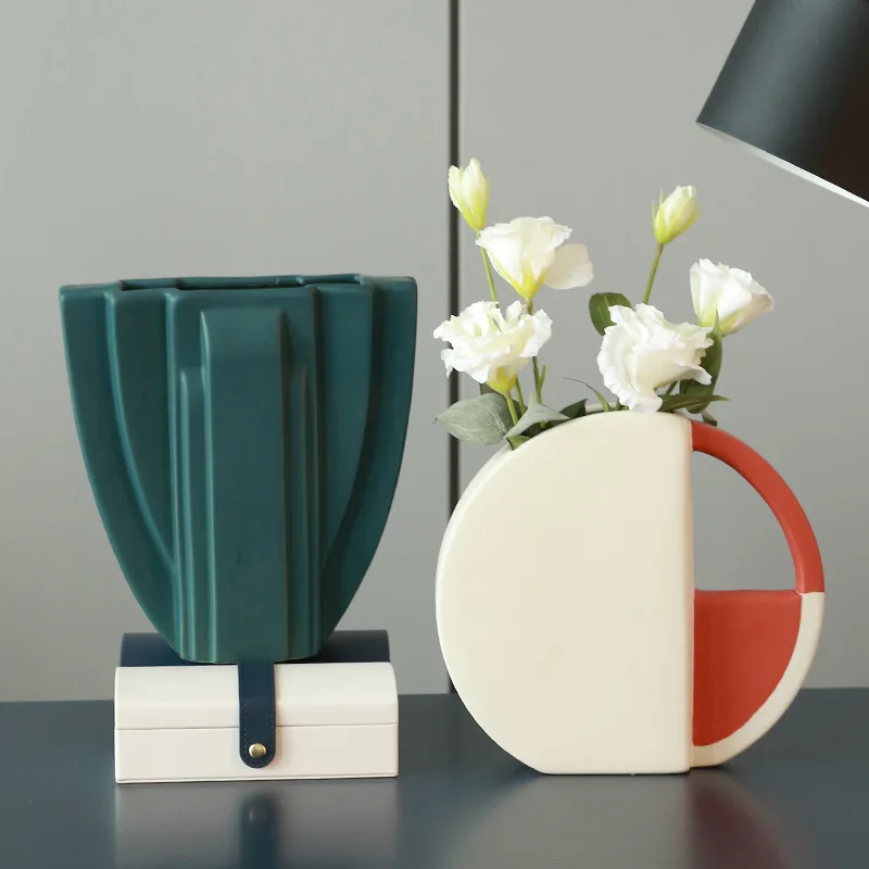 керамические вазы женской формы, скандинавская скульптура, художественная ваза для цветочной композиции, украшение гостиной, украшение цветочных горшков 4