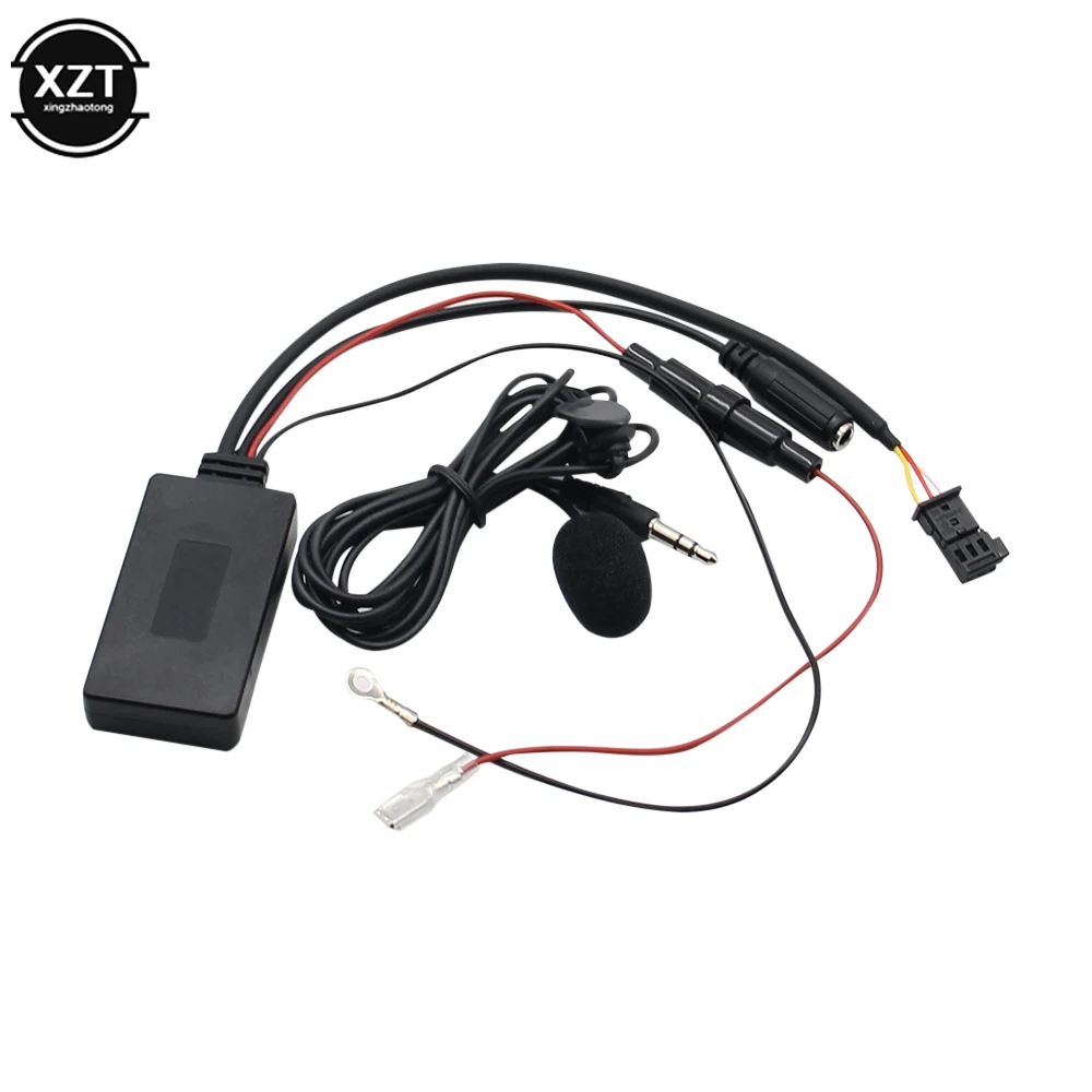 Bluetooth-совместимый адаптер 5.0 Aux Кабель с микрофоном для Mercedes Benz E / CLS / SLK 2004-2008 Аудио Стерео Адаптер Aux Кабель