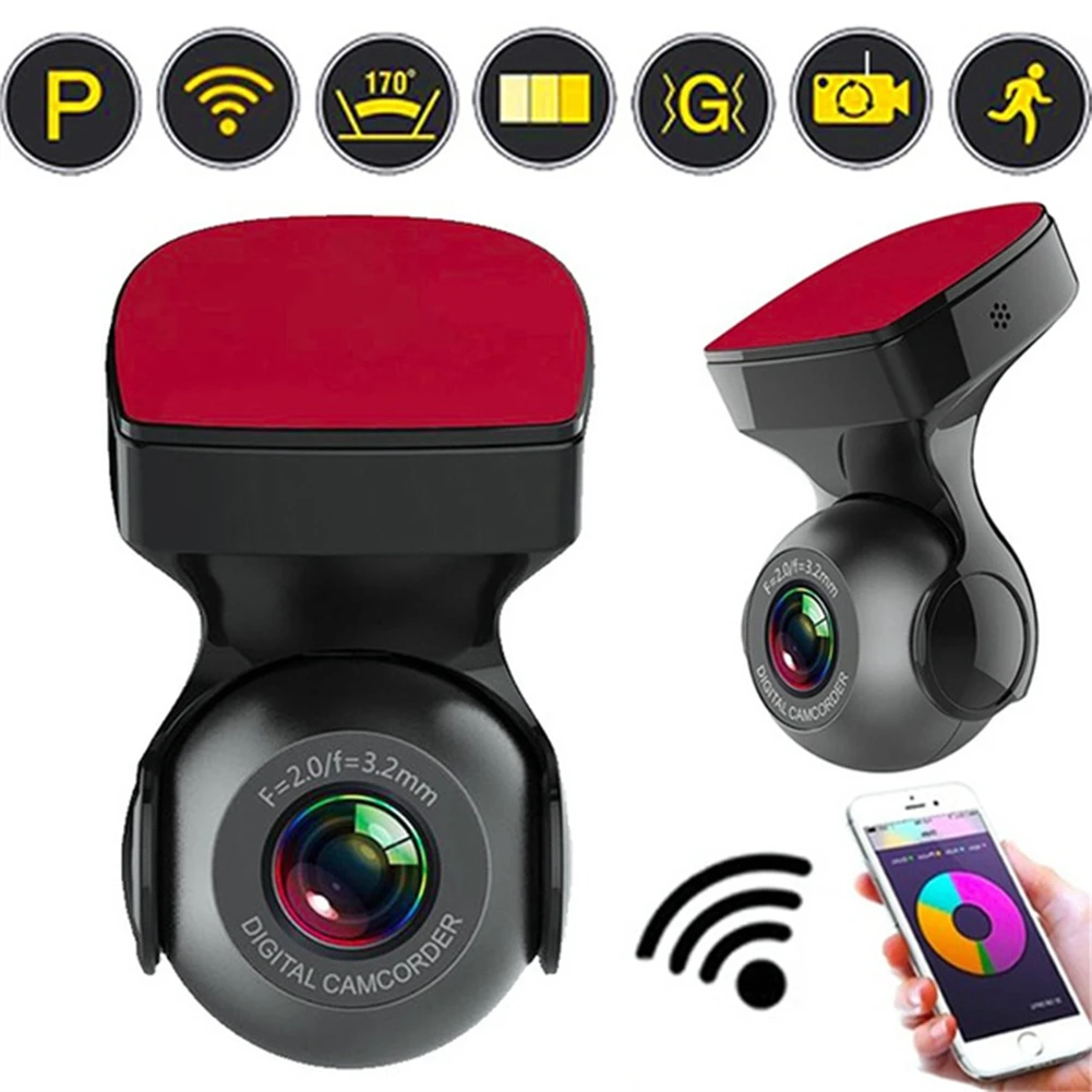 WiFi Автомобильный широкоугольный регистратор вождения Android Wifi Mini Беспроводной автомобильный видеорегистратор Ночной автомобильный видеорегистратор USB Камера вождения с ADAS