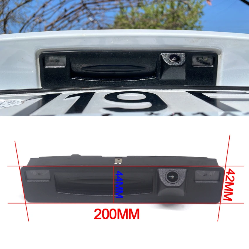 Камера с ручкой багажника Full HD для Ford Puma 2019 2020 2021 CCD ночного видения Резервная камера заднего вида заднего вида Динамическая траектория 1