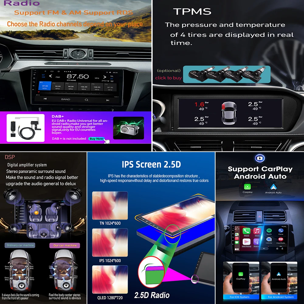 carplay авто Радио Android 13 Для BMW E87 1 Series 1 E88 E82 E81 I20 Android 13 Авто Мультимедийный плеер Авто DVD стерео GPS Wi-Fi 2