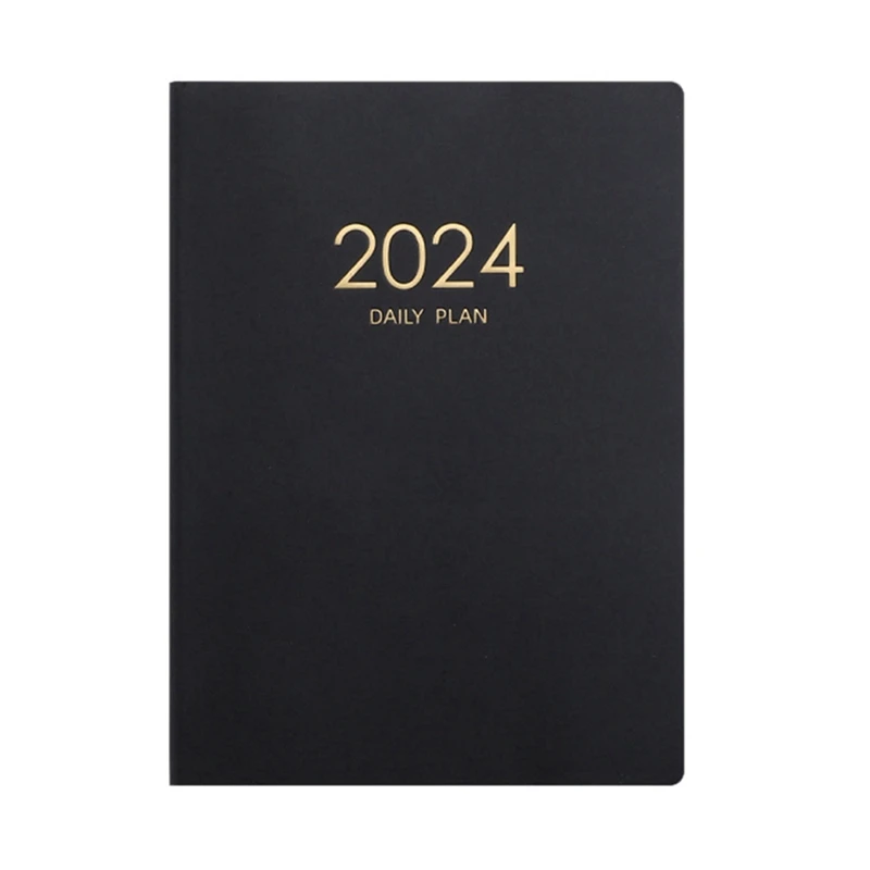 2024 План Блокнот Календарь Утолщенный Ежедневный план Блокнот Еженедельный блокнот Офисные школьные принадлежности 0