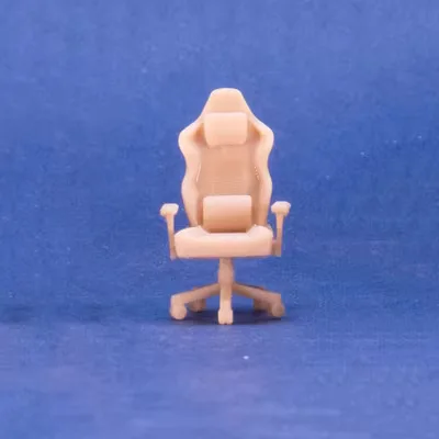 1/64 Смола Конференц-стол Набор Гаражные аксессуары Гоночное сиденье Компьютерное кресло Сцена Неокрашенная белая модель 2