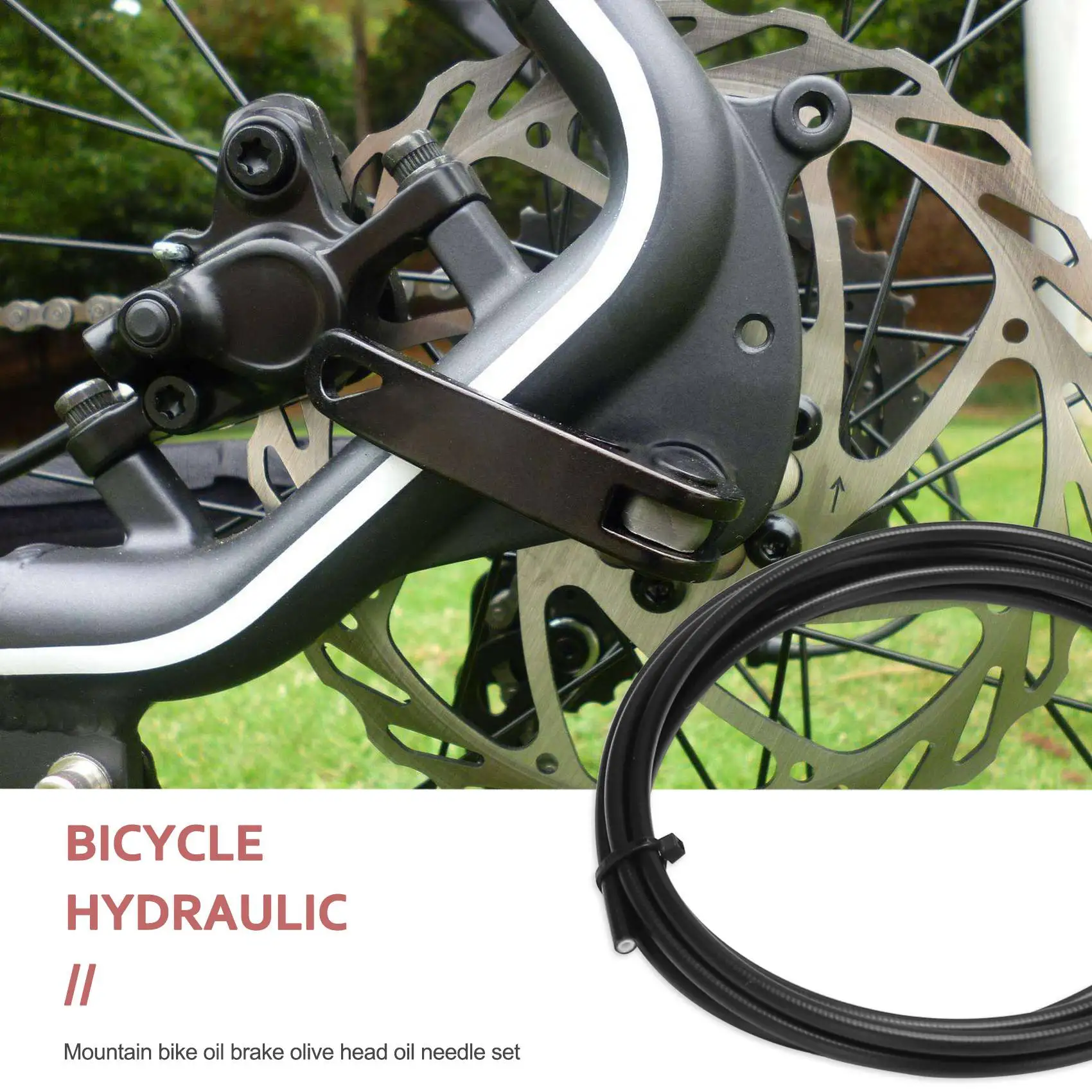 BH90 Велосипедный тормозной шланг MTB Гидравлическая дисковая тормозная трубка 2,5 м Соединительная вставка Оливковый набор
