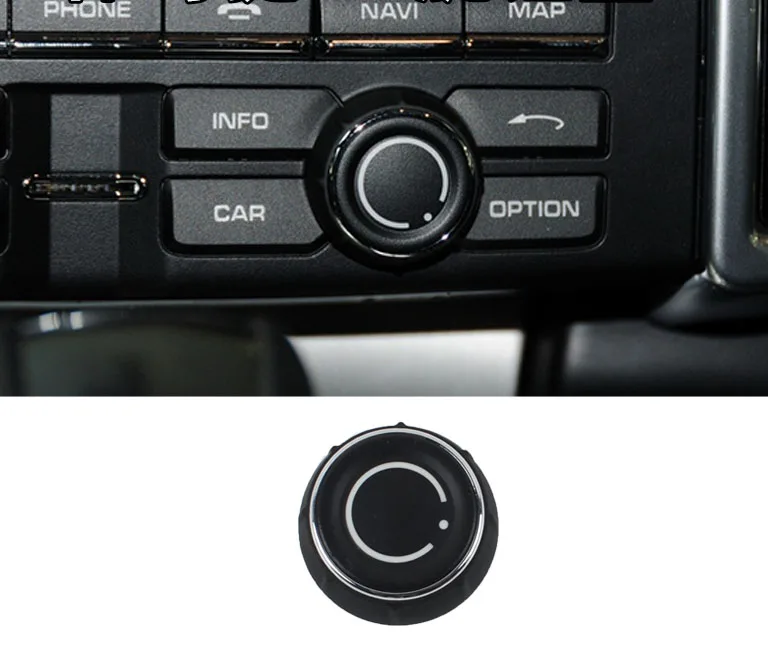 Audio Knob Cover CD Мультимедийная кнопка регулировки громкости для Porsche Cayenne Panamera Maca 2