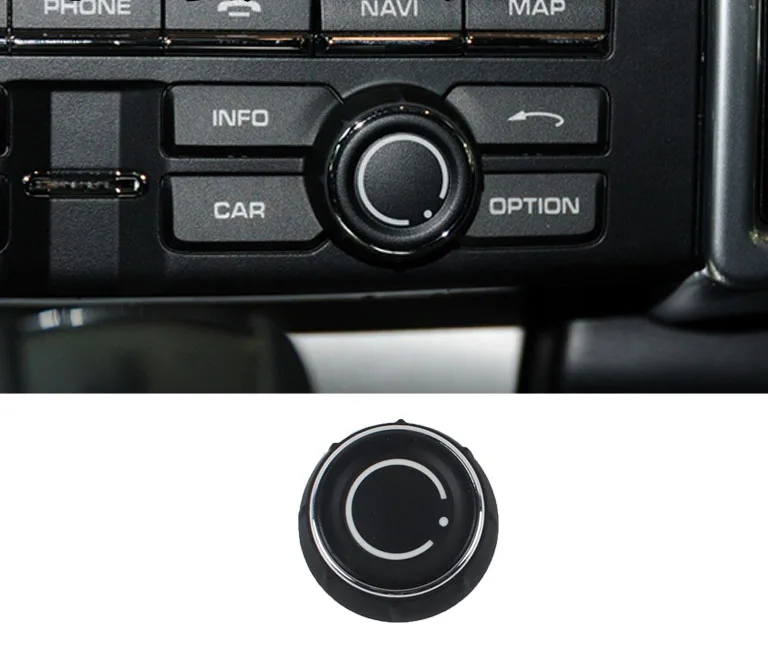 Audio Knob Cover CD Мультимедийная кнопка регулировки громкости для Porsche Cayenne Panamera Maca 3